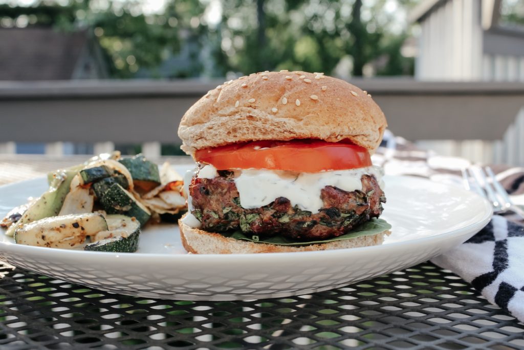 Summer Greek Burgers 