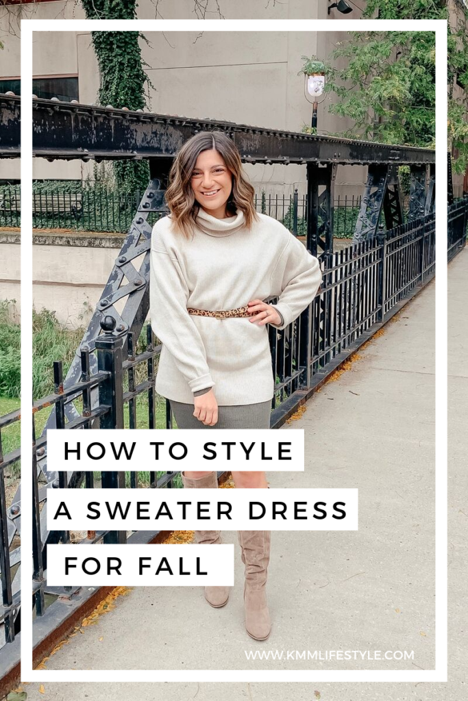 How to Style a Sweater Dress - KMM Lifestyle