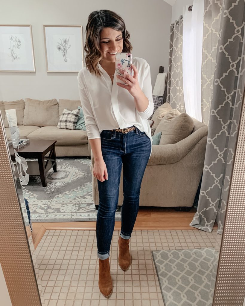 how to style a white blouse weekday