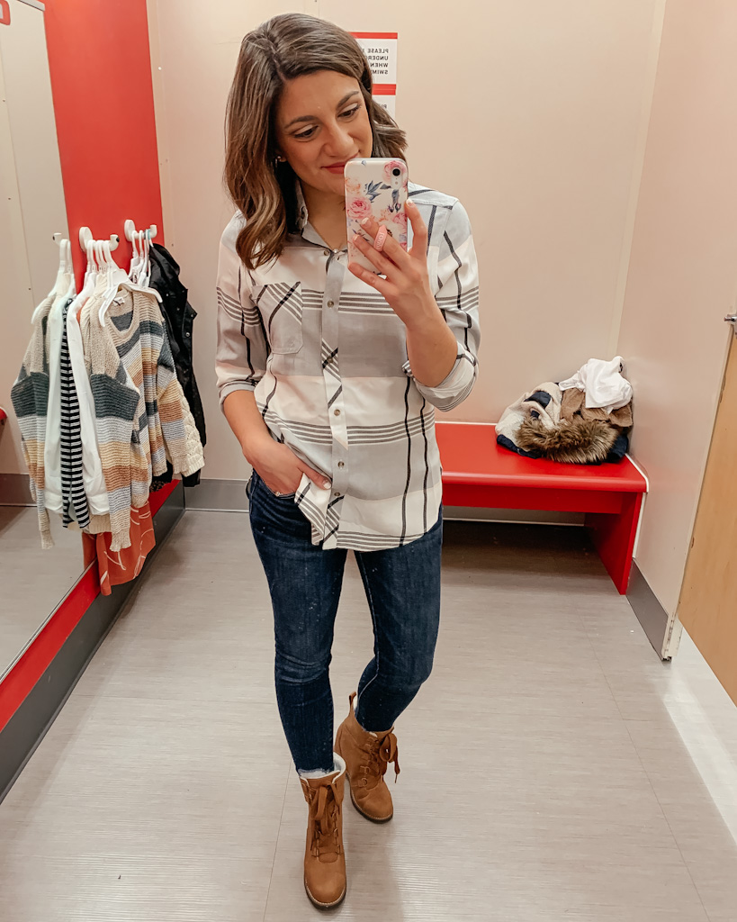 target plaid sweater