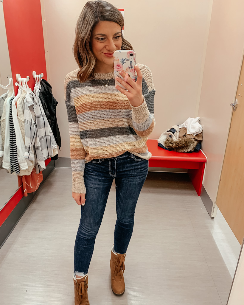 target stripe sweater