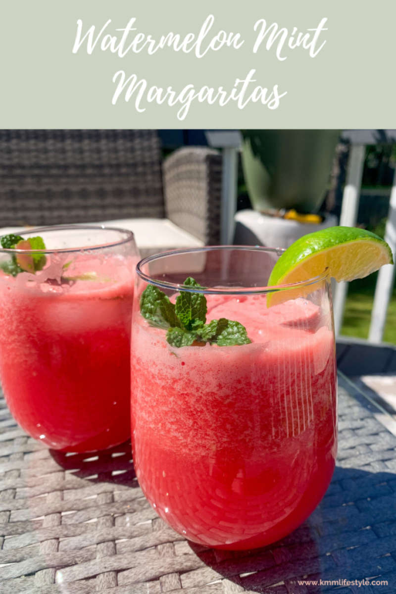 Water melon mint margaritas