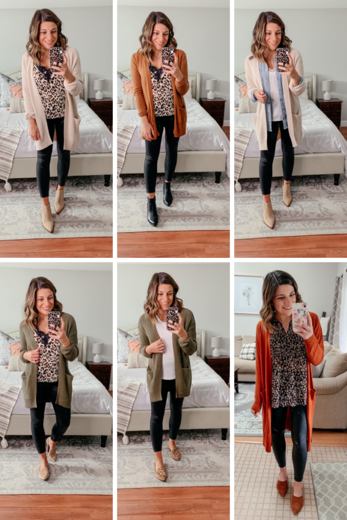 Weekend Outfit Ideas: Leather Leggings, Plaid Shirts, White Blazers