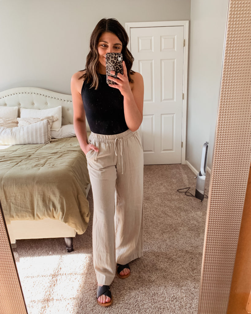the friday five linen pants